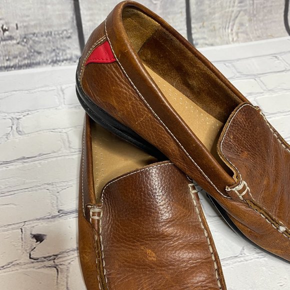 Men's FootJoy Club Casual Loafer Golf Shoes Tumbled Tan 9 9M Brown Dressy - Picture 2 of 10